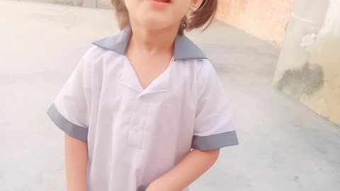 My daughter first day in school