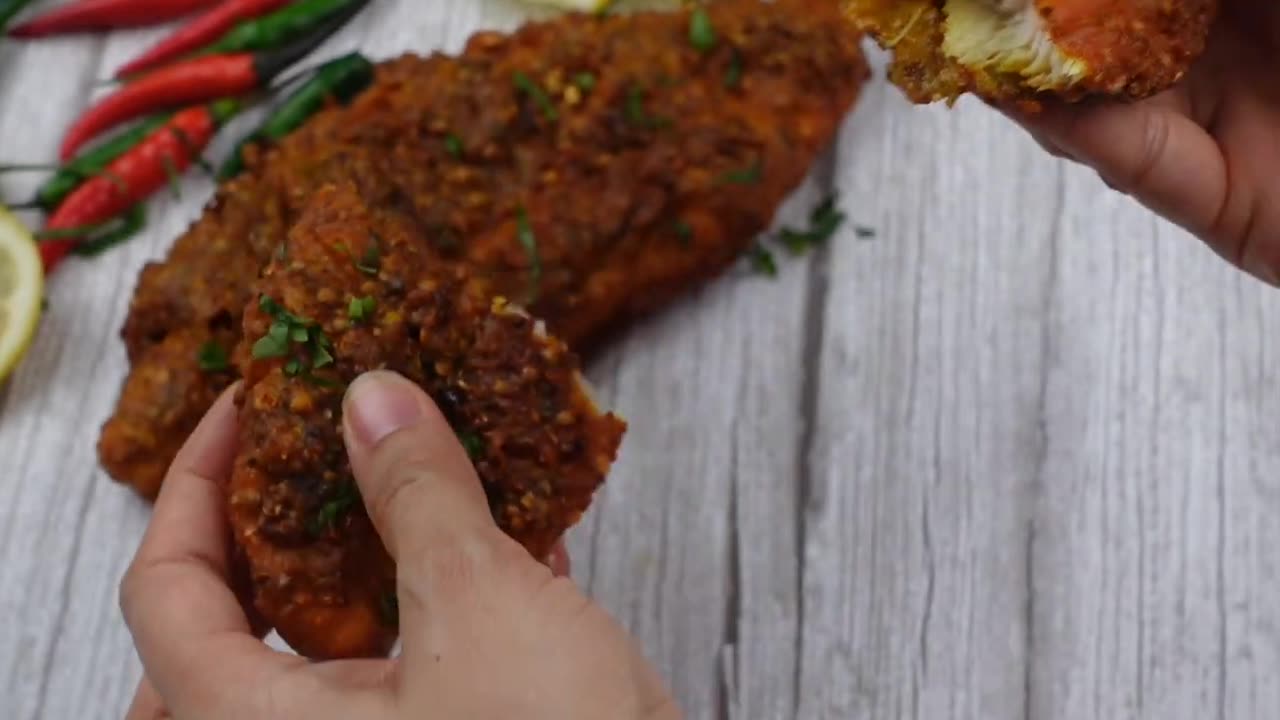 Masala Fish Fry, Lahori Fish Restaurant Style, Fried Fish