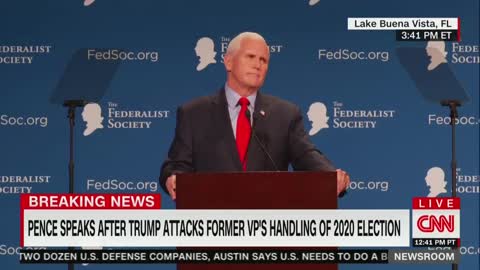 Mike Pence: "President Trump is wrong. I had no right to overturn the election."