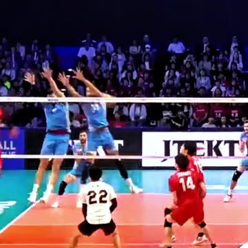 In the middle of the blocks