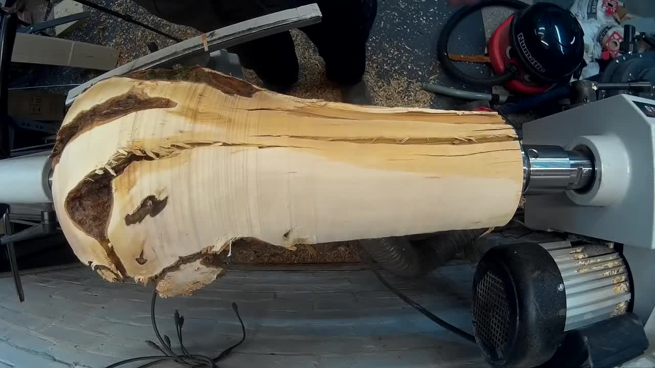 Woodturning - Hawthorn Root Lamp