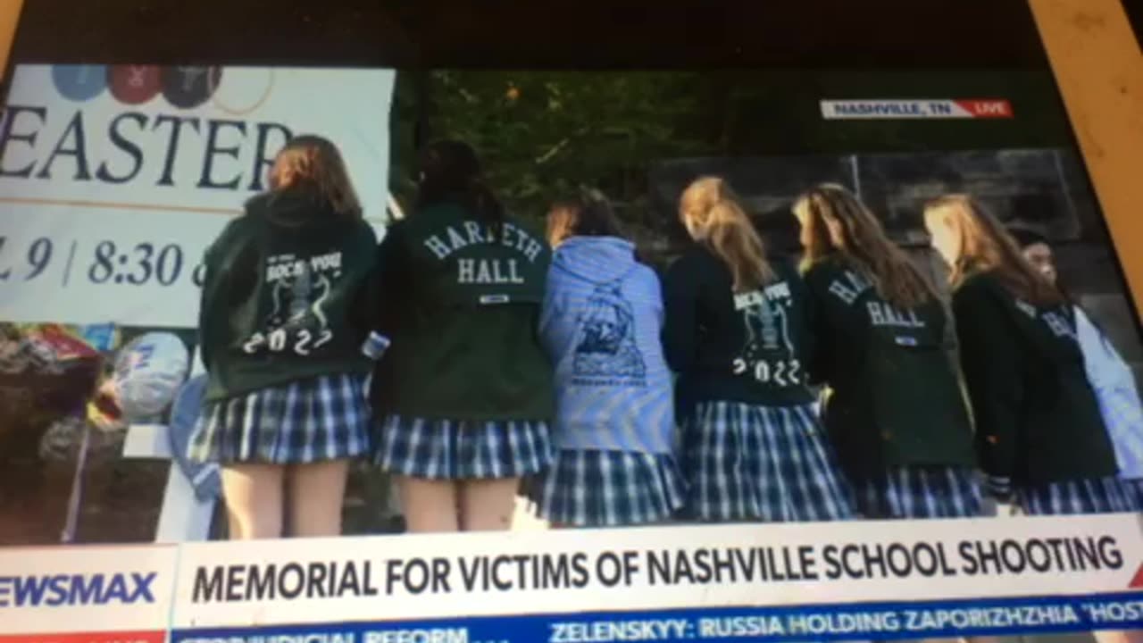 Derek Hunter Show Robb Elementary School survivors place flowers