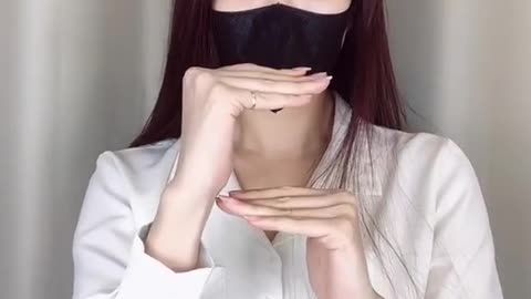 Sexy girl gesture dance and finger dance