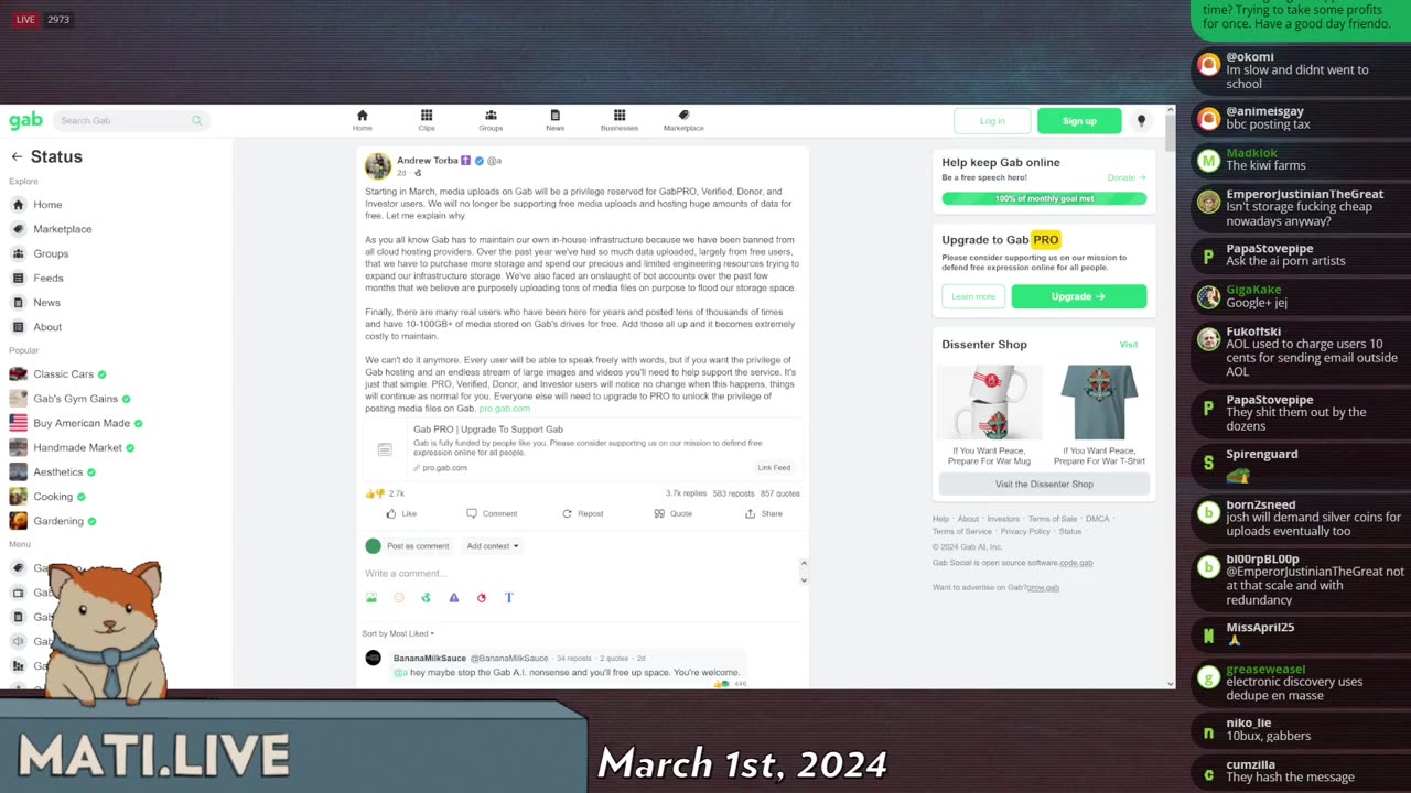 Mad at the Internet - March 1st, 2024