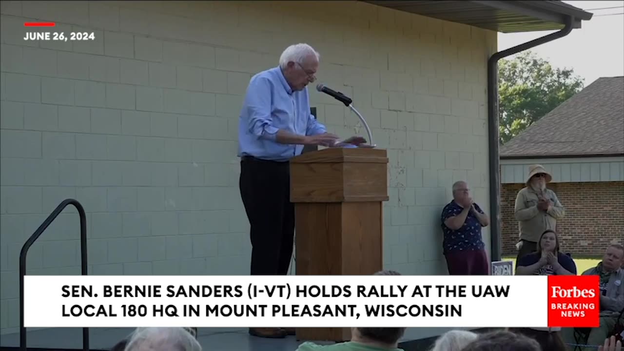 Bernie Sanders Rails Against Corporate Greed At Union Rally In Wisconsin