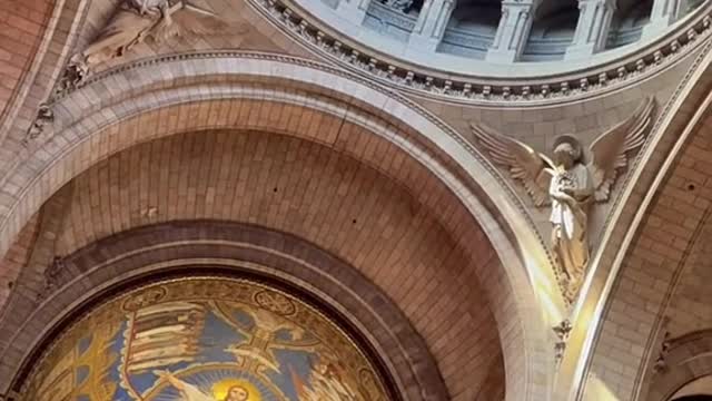 When I walked into the Sacre Coeur Cathedral in Paris,