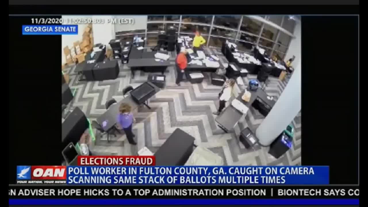 GA Ballot Fraud Caught On Video