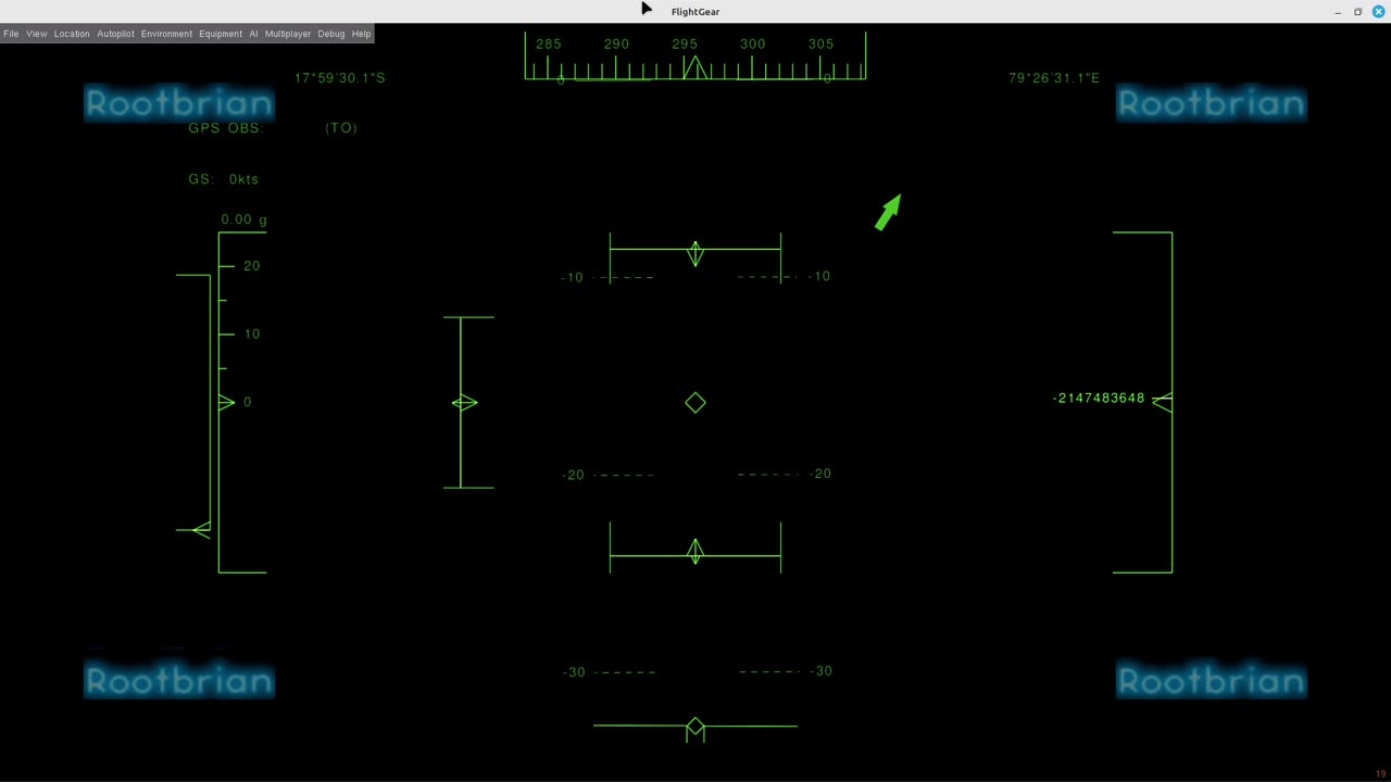 The MAXIMUM altitude you could get to that flightgear can display before losing track!