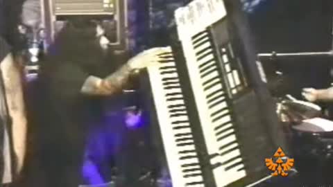 Josh Silver drops his keyboard