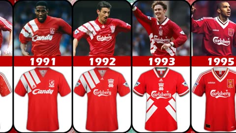 Maillot Evolution LIVERPOOL FC Domicile 1968-2024