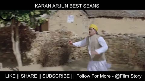 अगर मै गाजर को गाजर और मूली को मूली को मूली बोलू तो - Karan Arjun Best seans || @filmstory2658