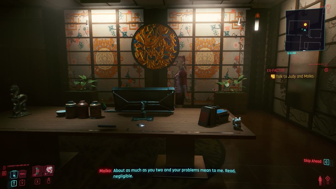 Cyberpunk 2077- invisible skateboard.