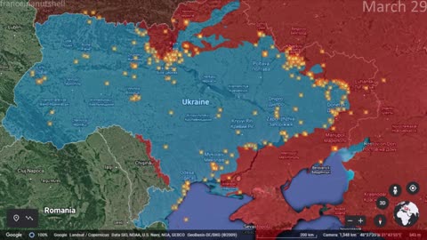 Russo-Ukrainian War Week 5 Mapped using Google Earth4