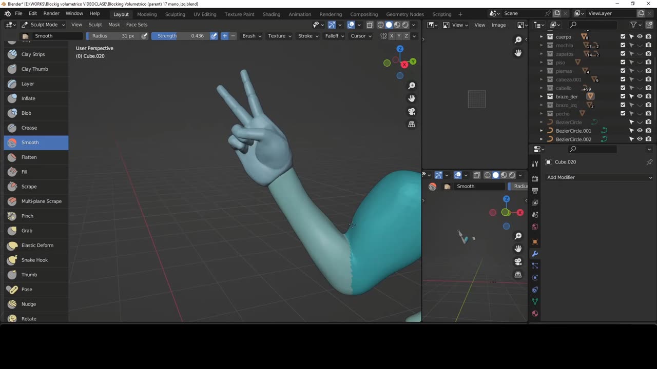 blender esculpido 09 brazos