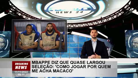 Mbappé diz que quase largou a seleção: 'Como jogar para quem me encontra um macaco'