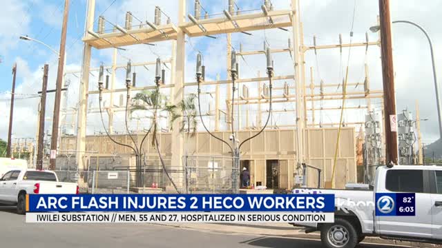 2 HECO employees burned from electrical explosion