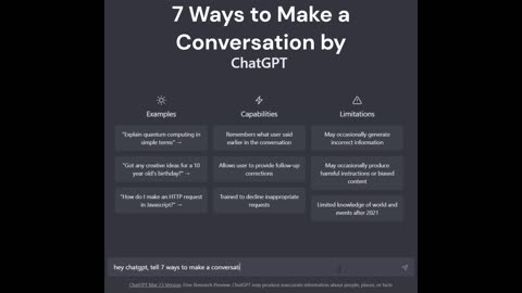 7 Ways to Make a Conversation with Anyone | ChatGPTsays