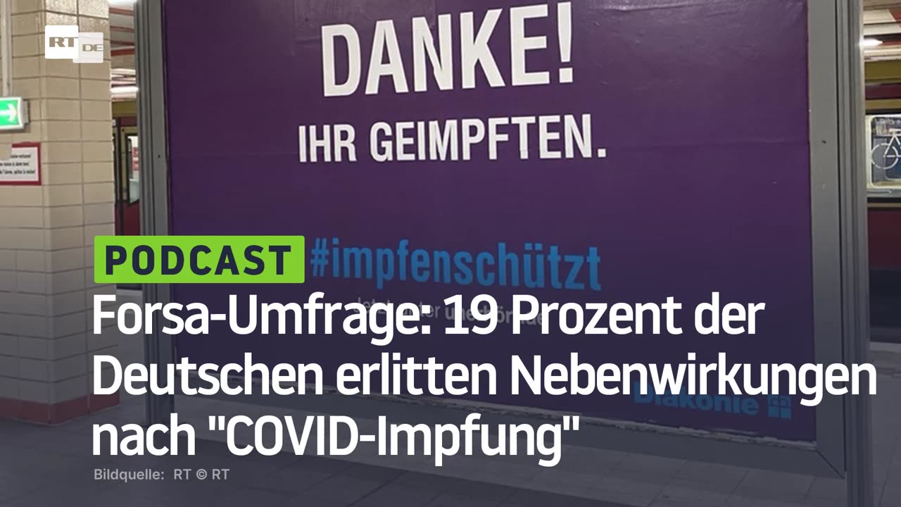 Forsa-Umfrage: 19 Prozent der Deutschen erlitten Nebenwirkungen nach "COVID-Impfung"