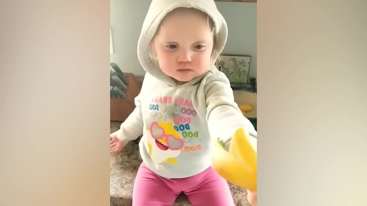 Try Not To Laugh : Baby Eating Fruit For The First Time | Funny baby video-17