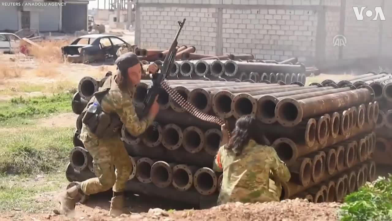 Turkish News Video Shows Heavy Fighting in Syrian Border Town