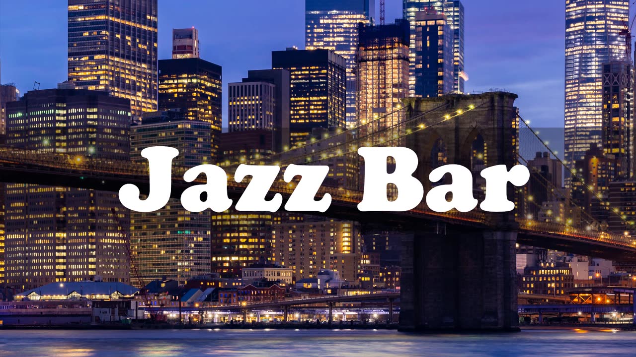 Relaxing Smooth Jazz 🎷 Cool Night City Bar Jazz for Work, Study, Ambience ASMR