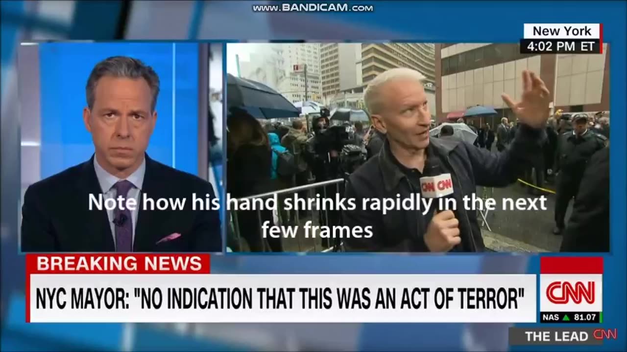 Anderson Cooper hologram malfunction and NYC helicopter analysis