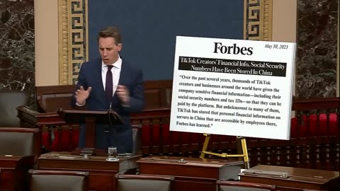 Josh Hawley wants to ban TikTok:
