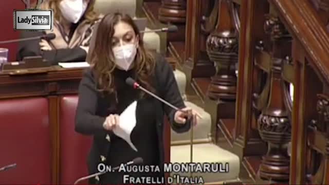 Stop: on. Augusta MONTARULI contro le misure del Governo - Ascolta bene cosa dice!