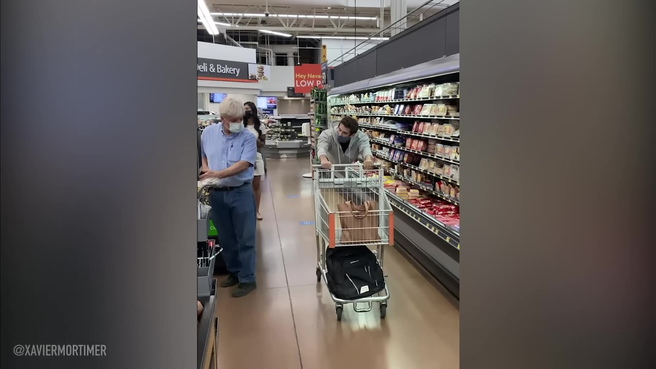 He FLOATS through the store.. employees FREAK OUT