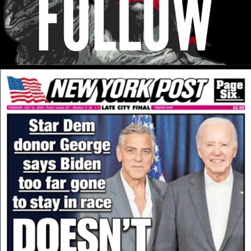 George Clooney Fires Joe Biden