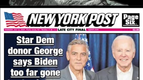 George Clooney Fires Joe Biden