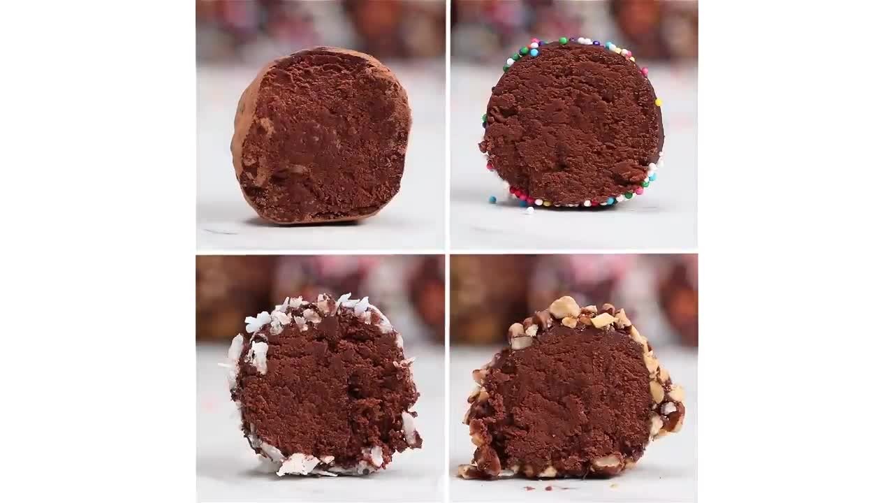 dark chocolate truffles