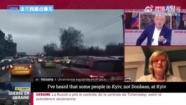 Ukrainian woman goes off script in French TV interview