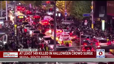 Crush kills at least 146 at Halloween festivities in Seoul