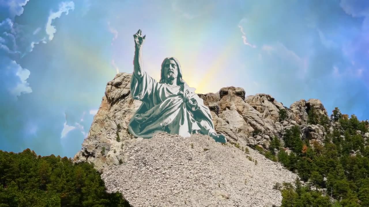 Statue Of Image on Mountain