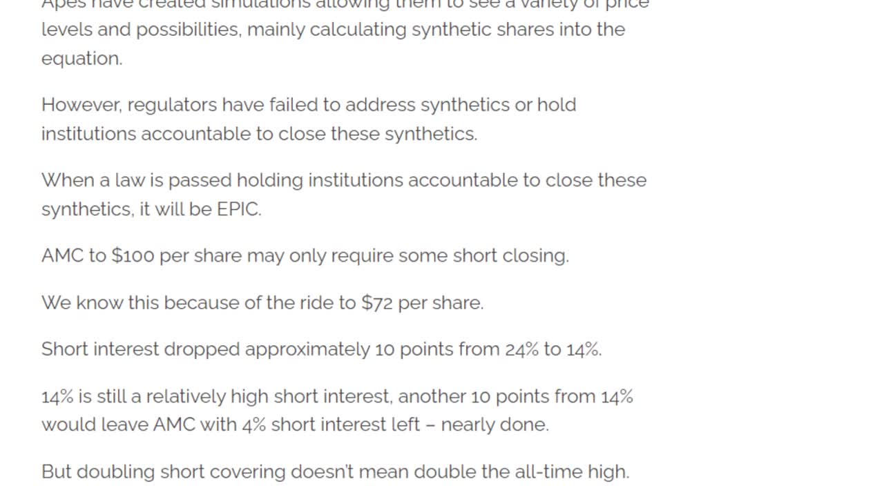 AMC STOCK REALISTIC SHARE PRICE DURING SQUEEZE!