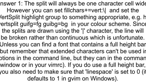 Change borderwidth of splits in VIM