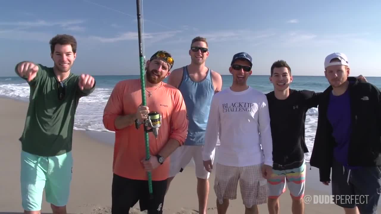 Shark Fishing Battle _ Dude Perfect