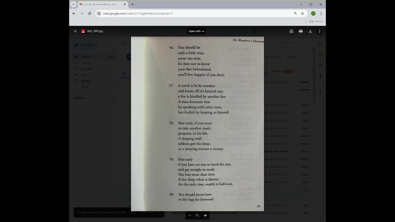 The Hávamál : A fool's interpretation of stanzas 56 - 59