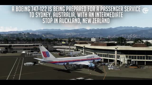 BOEING 747-122 IS BEING PREPARED FORPASSENGER SERVICETO SYDNEY,