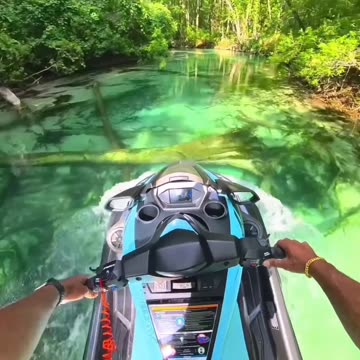 Beautiful view of a river from above
