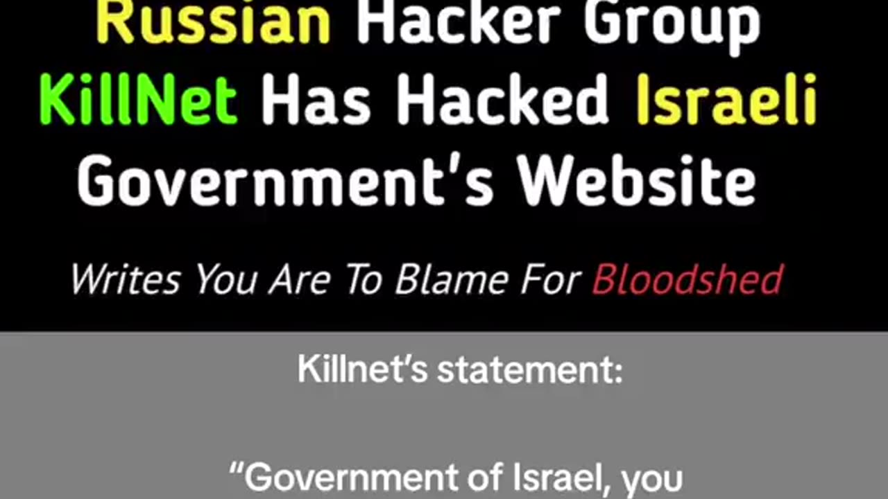 RUSSIAN HACKER GROUP HACKS ISRAELI GOVERMENT`S WEBSITE