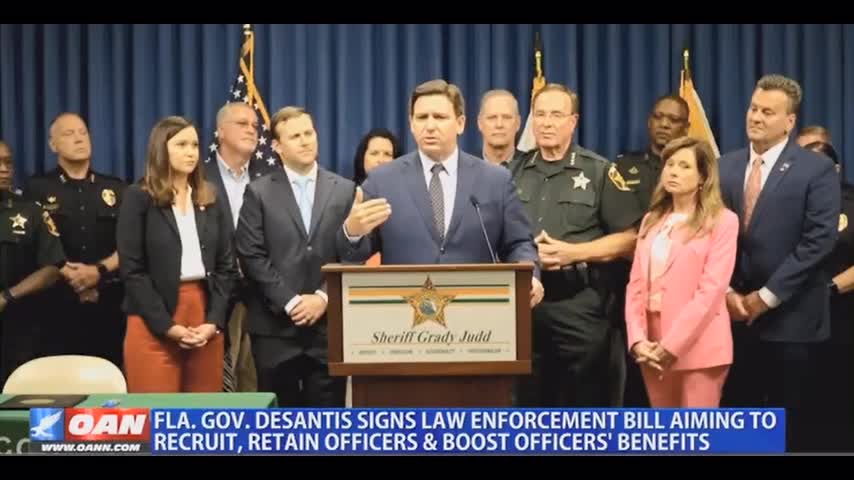 FLA Gov DeSantis signs Law enforcement Bill to Recruit, Retain Officers