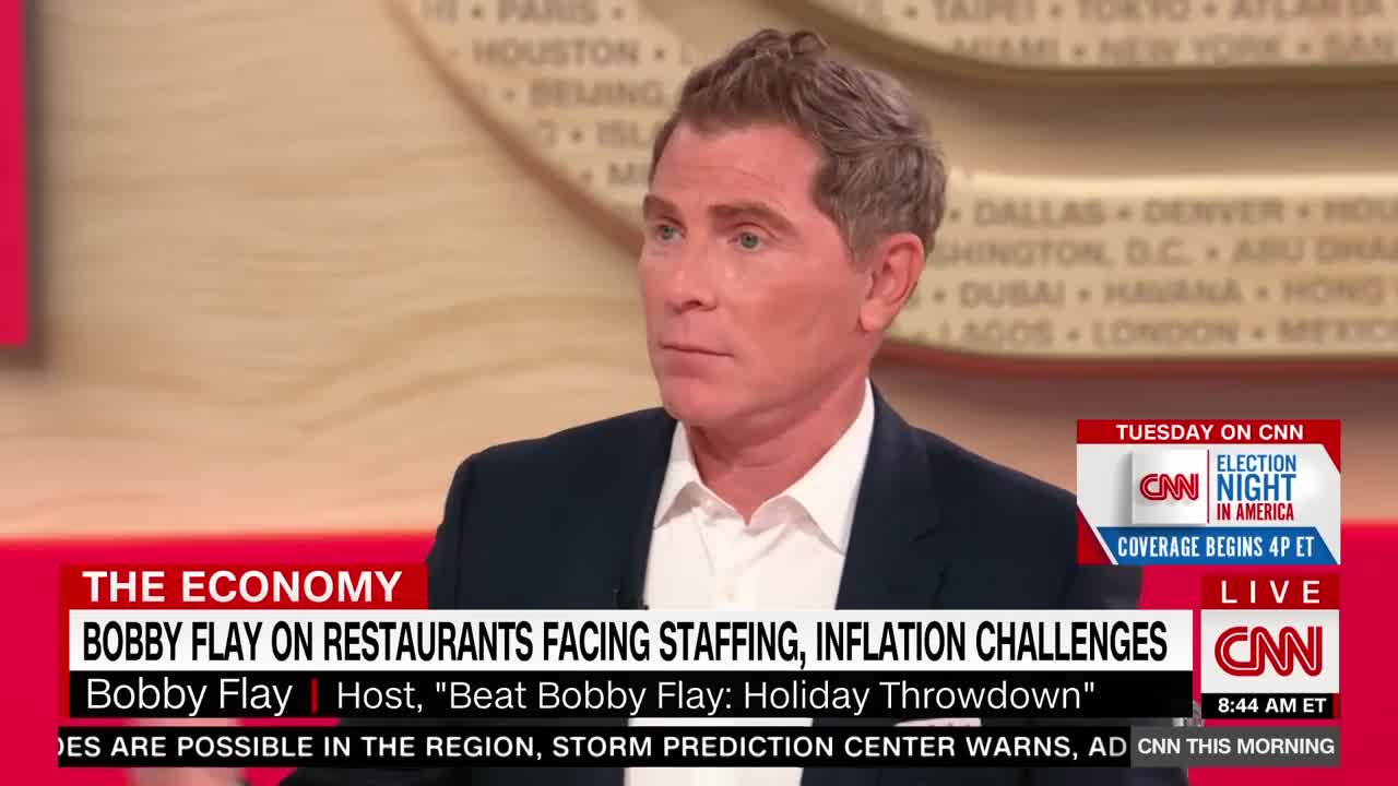 Bobby Flay breaks down how restaurants are beating inflation