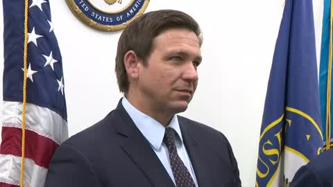 Governor Ron DeSantis Held a Press Conference in Miami