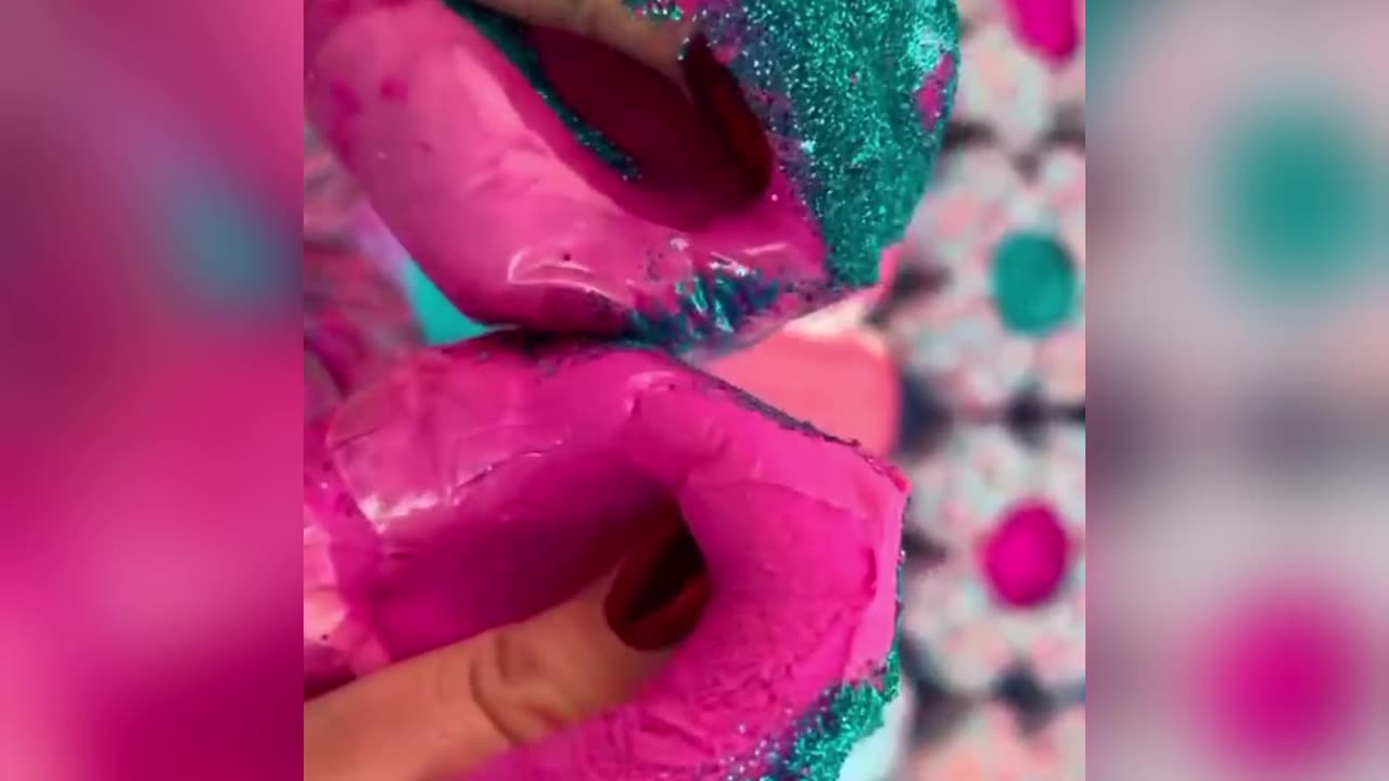 Satisfying and smashing slime asmr