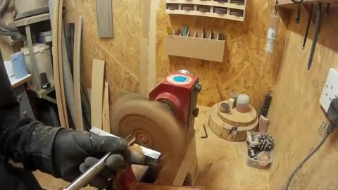 Woodturning - Yellow Box Wood & Bismuth Burl