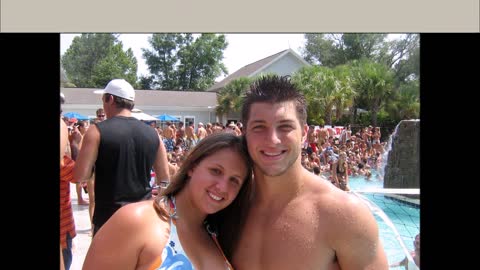 Tim Tebow sure does love the babes!