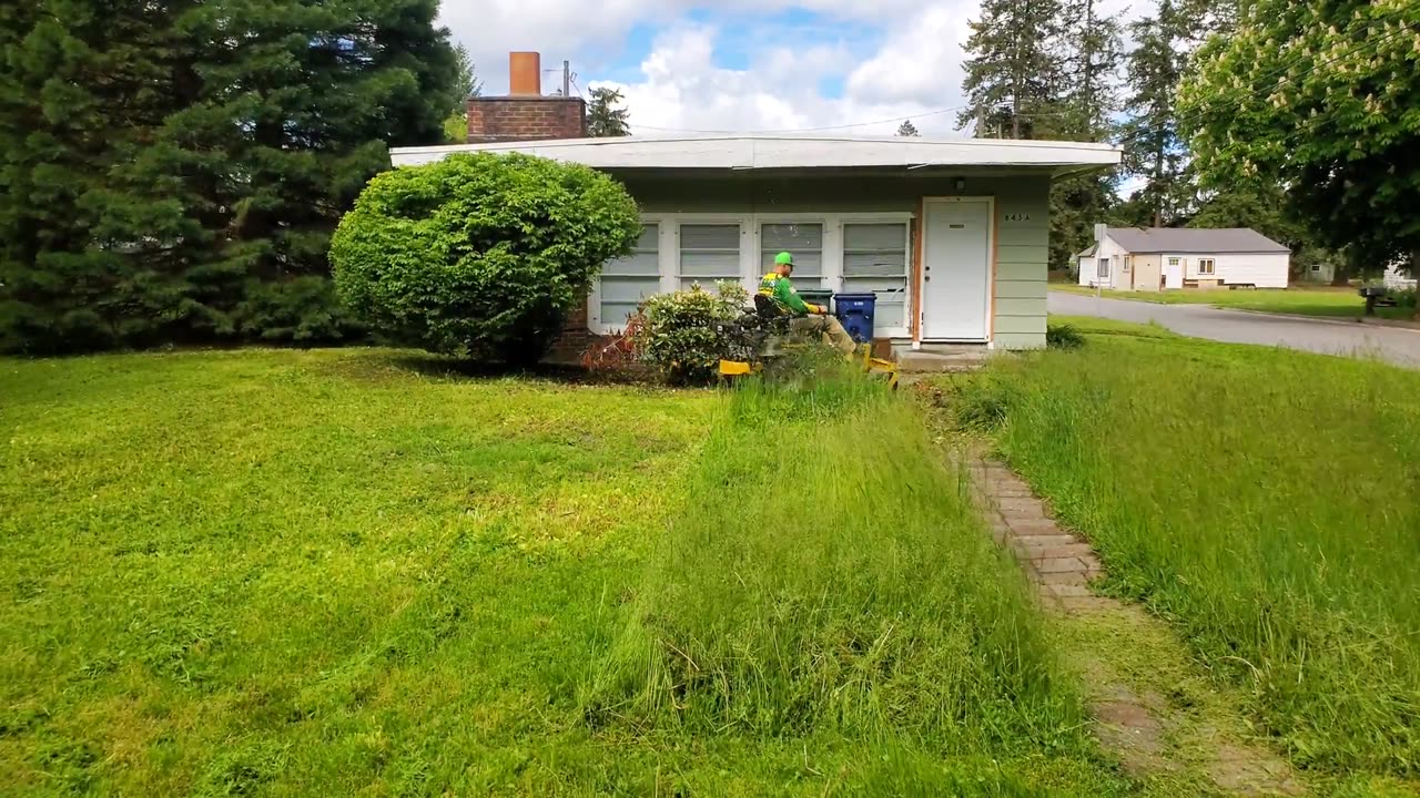 He's Been SAVING UP For A Lawn Mower So I Cut His TALL GRASS For FREE