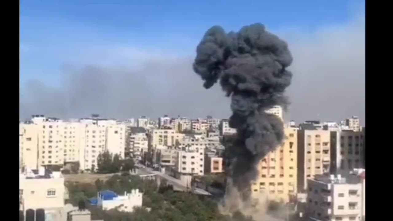Airstrikes in Gaza after a surprise attack by Hamas terrorists.